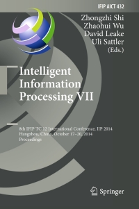 Cover image: Intelligent Information Processing VII 9783662449790