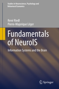 Titelbild: Fundamentals of NeuroIS 9783662450901