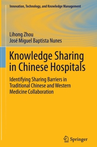 Cover image: Knowledge Sharing in Chinese Hospitals 9783662451618