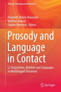 Cover image: Prosody and Language in Contact 9783662451670