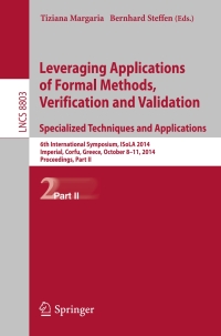 Cover image: Leveraging Applications of Formal Methods, Verification and Validation. Specialized Techniques and Applications 9783662452301