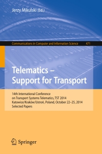Cover image: Telematics - Support for Transport 9783662453162