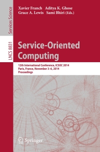 Cover image: Service-Oriented Computing 9783662453902