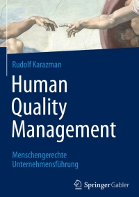 Cover image: Human Quality Management 9783662454633