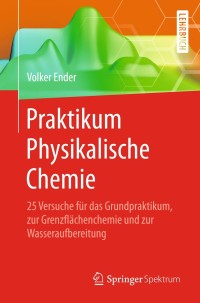 Cover image: Praktikum Physikalische Chemie 9783662454695