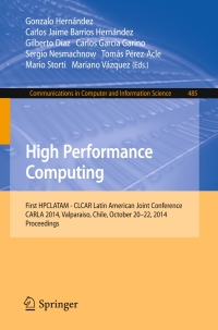 Imagen de portada: High Performance Computing 9783662454824
