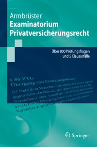 Imagen de portada: Examinatorium Privatversicherungsrecht 9783662454855