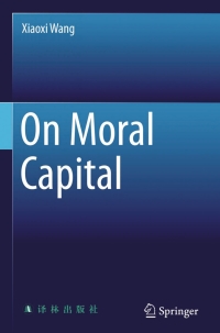 Cover image: On Moral Capital 9783662455432