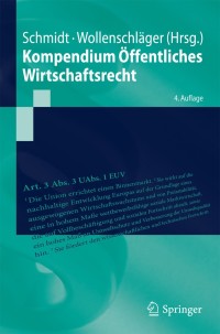 Cover image: Kompendium Öffentliches Wirtschaftsrecht 4th edition 9783662455784