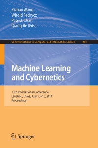 Cover image: Machine Learning and Cybernetics 9783662456514