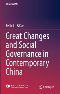 Cover image: Great Changes and Social Governance in Contemporary China 9783662457337