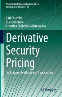 Cover image: Derivative Security Pricing 9783662459058