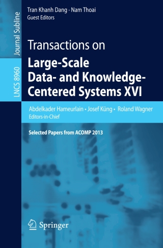 Imagen de portada: Transactions on Large-Scale Data- and Knowledge-Centered Systems XVI 9783662459461