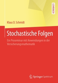 Cover image: Stochastische Folgen 9783662461754