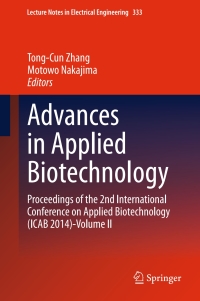 Imagen de portada: Advances in Applied Biotechnology 9783662463178