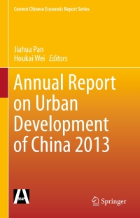 Cover image: Annual Report on Urban Development of China 2013 9783662463239