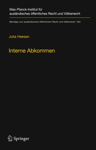 Immagine di copertina: Interne Abkommen 9783662464717