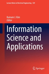 Cover image: Information Science and Applications 9783662465776