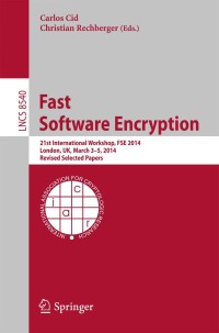 Cover image: Fast Software Encryption 9783662467053