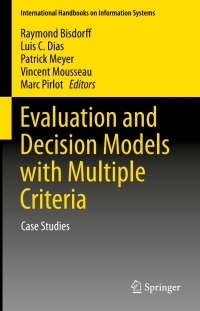 صورة الغلاف: Evaluation and Decision Models with Multiple Criteria 9783662468159