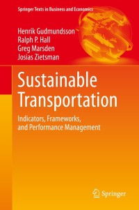 Cover image: Sustainable Transportation 9783662469231