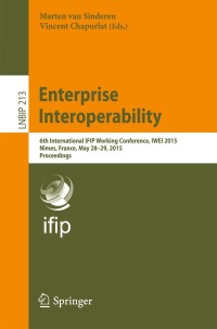 Cover image: Enterprise Interoperability 9783662471562