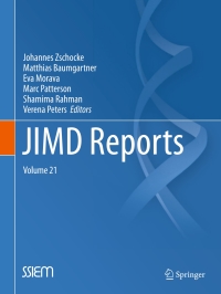 Cover image: JIMD Reports, Volume 21 9783662471715