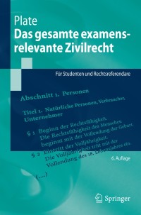 Imagen de portada: Das gesamte examensrelevante Zivilrecht 6th edition 9783662473191