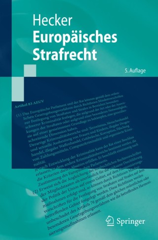 صورة الغلاف: Europäisches Strafrecht 5th edition 9783662473689