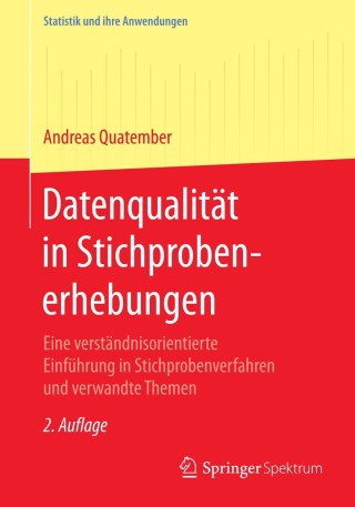 Cover image: Datenqualität in Stichprobenerhebungen 2nd edition 9783662474587