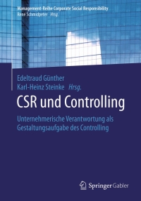 Cover image: CSR und Controlling 9783662477014