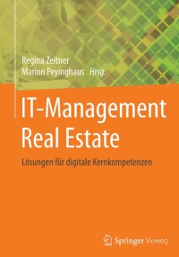 Imagen de portada: IT-Management Real Estate 9783662477168