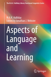 Cover image: Aspects of Language and Learning 9783662478202