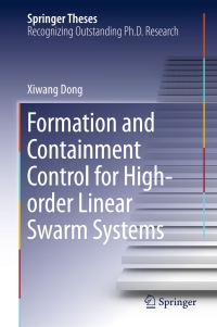 Cover image: Formation and Containment Control for High-order Linear Swarm Systems 9783662478356