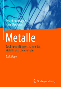 Cover image: Metalle 6th edition 9783662479513