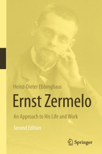 Cover image: Ernst Zermelo 2nd edition 9783662479964