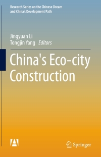 Cover image: China's Eco-city Construction 9783662481523