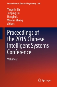 Cover image: Proceedings of the 2015 Chinese Intelligent Systems Conference 9783662483633