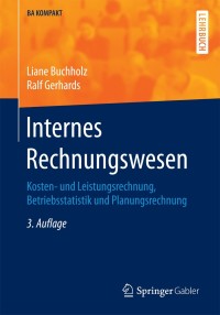Imagen de portada: Internes Rechnungswesen 3rd edition 9783662484043