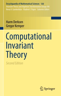 Cover image: Computational Invariant Theory 2nd edition 9783662484203