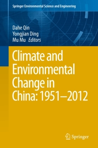 Imagen de portada: Climate and Environmental Change in China: 1951–2012 9783662484807