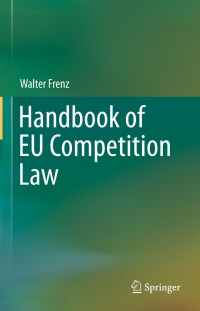 Cover image: Handbook of EU Competition Law 9783662485910