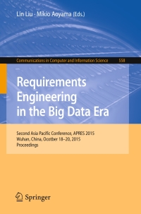 Cover image: Requirements Engineering in the Big Data Era 9783662486337