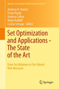 Imagen de portada: Set Optimization and Applications - The State of the Art 9783662486689