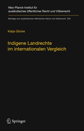 Cover image: Indigene Landrechte im internationalen Vergleich 9783662487044