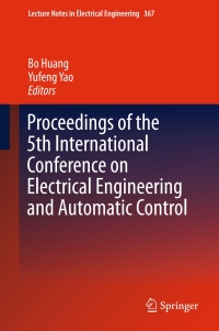 Immagine di copertina: Proceedings of the 5th International Conference on Electrical Engineering and Automatic Control 9783662487662