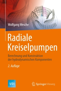Titelbild: Radiale Kreiselpumpen 2nd edition 9783662489116