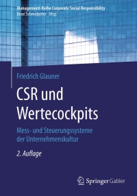Cover image: CSR und Wertecockpits 2nd edition 9783662489291