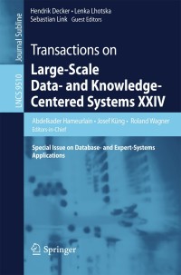Omslagafbeelding: Transactions on Large-Scale Data- and Knowledge-Centered Systems XXIV 9783662492130