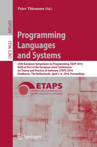 Imagen de portada: Programming Languages and Systems 9783662494974